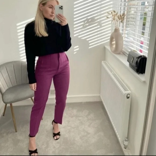 Pantaloni eleganti zara - pantaloni, vita