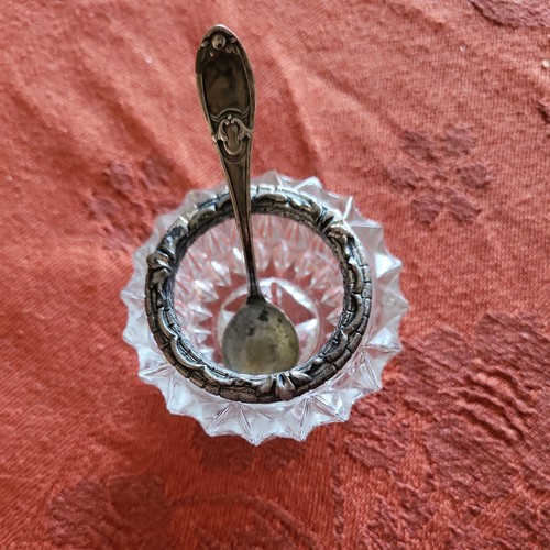 Antica saliera cristallo e - ,