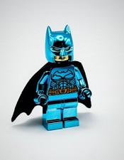 Lego Cromato Blu Batman Mento