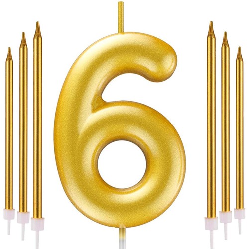 Candela numero oro 6 - candela,