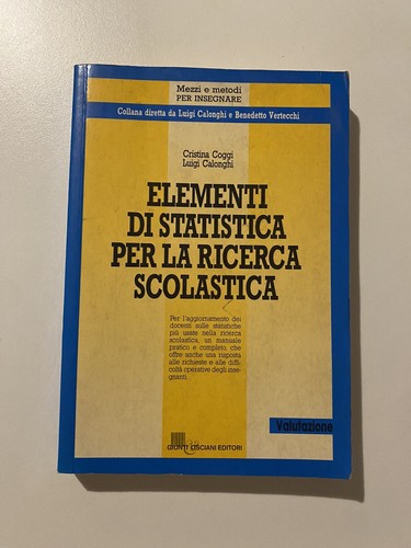 Elementi statistica per la - di,