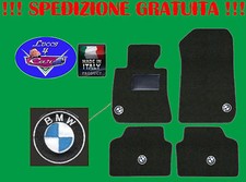 TAPPETINI tappeti BMW serie 1 E87 con 4 loghi e battitacco in gomma