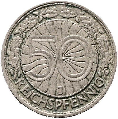 Weimar reichspfennig 1935 - reichspfennig, j
