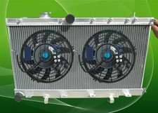 ALUMINUM RADIATOR+FAN FOR SUBARU IMPREZA WRX GDA/GGA;STI GDB/GGB EJ20 2002-2007