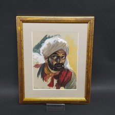 Dipinto ritratto uomo arabo