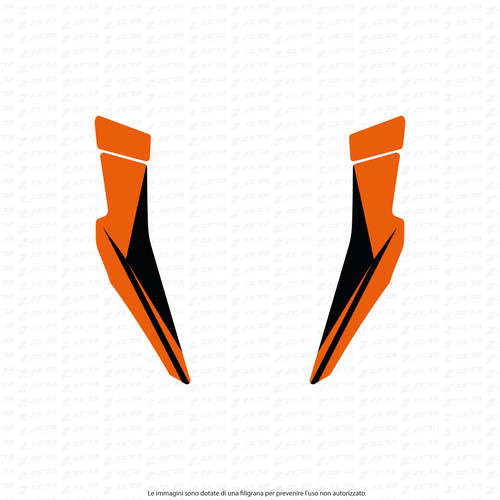 Kit adesivi faro per ktm - kit,