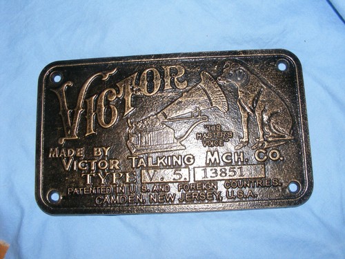Hmv victor sign advertising - victor,