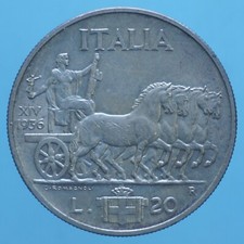 VITTORIO EMANUELE III 20 LIRE