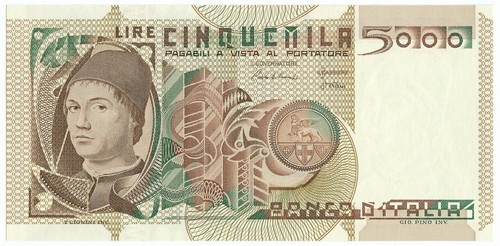 5000 lire ritratto uomo - 5000,