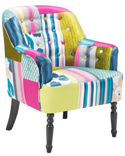 Poltrona patchwork blu