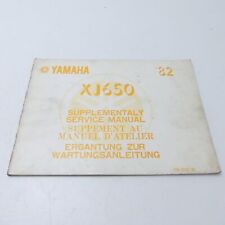Yamaha XJ 650 82 supplemento