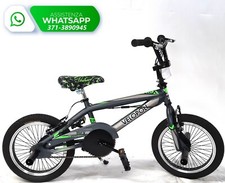 Bicicletta BMX Velopoli BAMBINO 16" + PEG POGGIAPIEDI e Manubrio 360°
