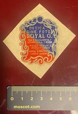 Adesivo anni 80 - Royal G. Ottica Cine Foto