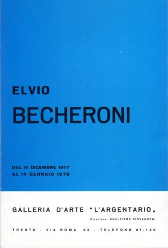 Elvio becheroni dal - becheroni:,