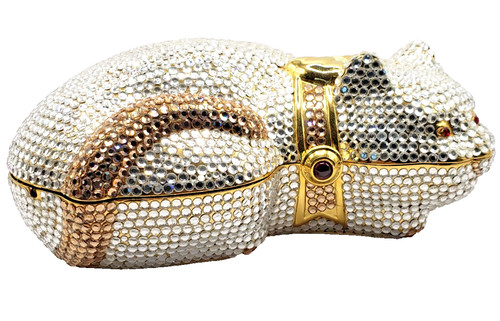 Pochette gatto strass vintage