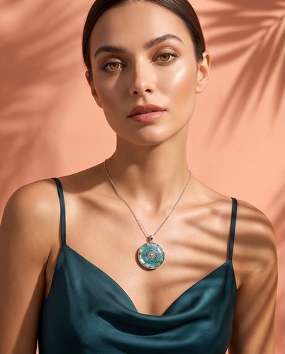 Collana unica con - **collana,