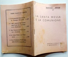 LIBRETTI RELIGIOSI CHIESA MANUALI MINIMI 4 SANTA MESSA COMUNIONI  GESU ANNI 20