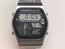 Citizen 41-9010 orologio ana-digi LCD cronografo uomo quartz batteria