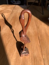 Statuina Cicogna Preening in