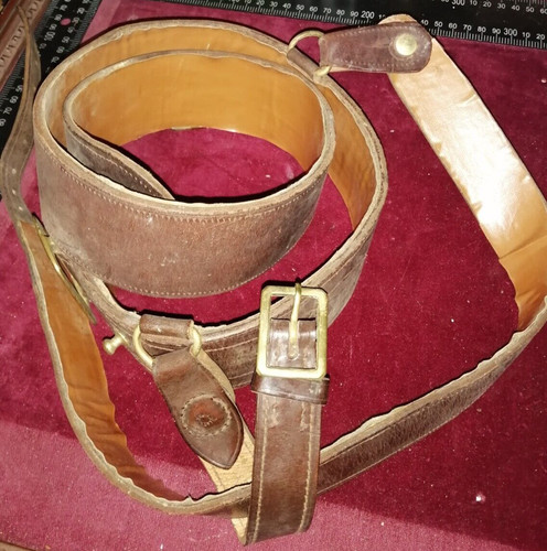 Cinturone pelle sam brown - brown, uso