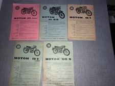 PUBBLICITÀ: 5 VOLANTINI MOTO