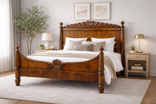 Letto antico noce massello - letto,
