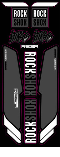 Kit adesivi forcella mtb - forcella,