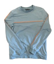 Maglione Asos uomo blu taglia media girocollo manica lunga pullover pullover