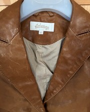 Giacchina donna, vera pelle, Arfango, col. cuoio, effetto invecchiato, tg 40