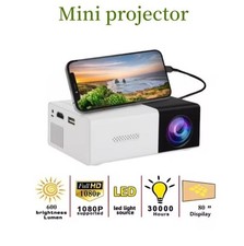 Mini Projector YG300 Pro LED Supported 1080P Full HD Portable Beamer Audio HDMI 