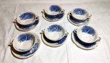 Servizio Consommé  inglese Johnson Bros Haddon Hall  6 Tazze + Piattino Perfetto