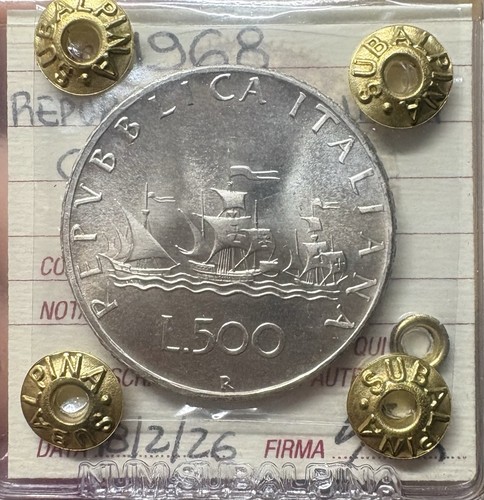 Repubblica italiana 500 - 500, lire