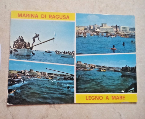 Cartolina marina ragusa - cartolina, di