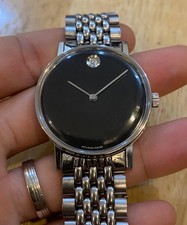 Bracciale Riso Vintage Movado Zenith Museum Raro Data 12h Carica Regolazione PLS LEGGI