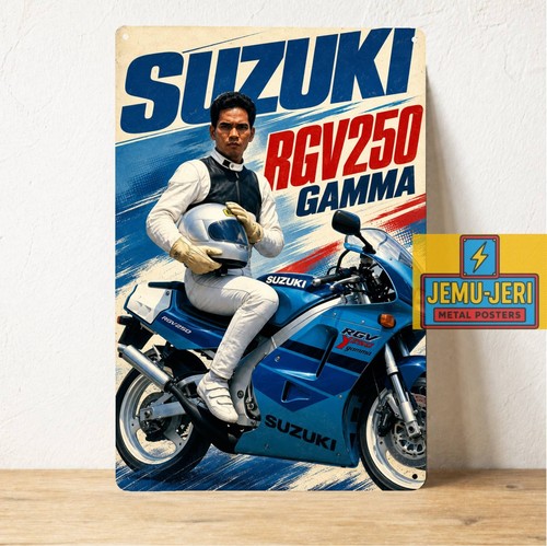 Insegna poster metallo moto - poster,
