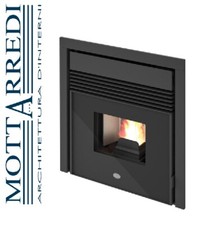 Inserto camino a pellet Eva calor Cerino e cerino 49 7,5 kw - Chiama x sconto