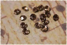 50pz Strass 3mm cristalli taglio diamante vetro color rosa antico lucentissimo