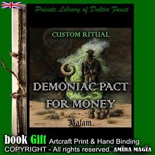 Antique Ritual Occult Black Magick Forbidden Knowledge Pact with Demon for Money