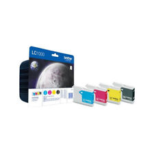 KIT 4 CARTUCCE ORIGINALI BROTHER LC1000VALBPDR LC-1000 500 Pagine Bk DCP-130 C