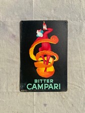 Insegna in metallo, Bitter Campari ,  20x30 cm