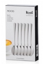 6 cucchiaini, modello Mood, marca Mepra, acciaio inox 18/10 nuovo