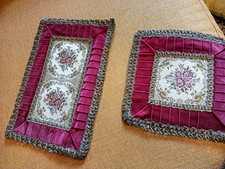 2 splendidi centri velluto e gobelin