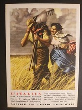 Boccasile - L'Italica Assicurazioni - Cartolina pubblicitaria.