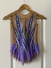 Body ginnastica ritmica per bambina 8-10 anni. Viola