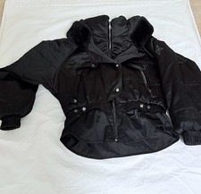 Giacca da sci nera donna orso