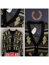 FRED PERRY CARDIGAN JACQUARD