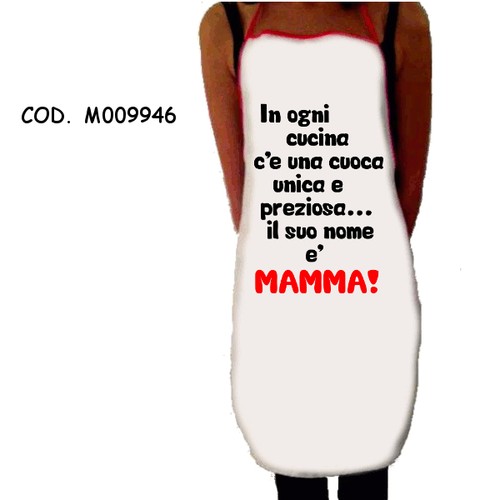 Grembiule bianco cucina donna - bianco,