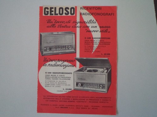 Advertising pubblicità 1963 - advertising,