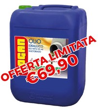 OLIO IDRAULICO  ISO 46 ANTIUSURA  ANTISCHIUMA BIODEGRADABILE 20 L