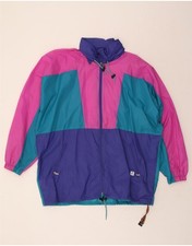 Giacca antipioggia uomo K-WAY UK 44 2XL multicolore colorblock nylon DQ09